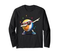 Beach Ball Dab Funny Summer Volleyball Sports Design Manche Longue