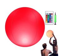 Beach Balls - PVC Waterproof/Gonflatable LED Ball, Glow In The Dark Floating Pool Light, Waterproof Glow For Party Decoration | Luminous Beach Ball For Playground Backyard Summer Poolside Garden