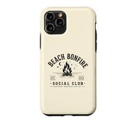 Beach Bonfire Social Club Beach Vacation Vibes Summer Coque pour iPhone 11 Pro
