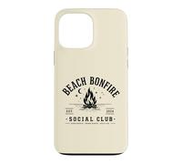 Beach Bonfire Social Club Beach Vacation Vibes Summer Coque pour iPhone 13 Pro Max