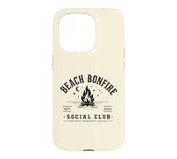 Beach Bonfire Social Club Beach Vacation Vibes Summer Coque pour iPhone 15 Pro