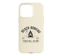 Beach Bonfire Social Club Beach Vacation Vibes Summer Coque pour iPhone 15 Pro Max