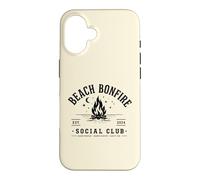 Beach Bonfire Social Club Beach Vacation Vibes Summer Coque pour iPhone 16