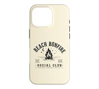 Beach Bonfire Social Club Beach Vacation Vibes Summer Coque pour iPhone 16 Pro