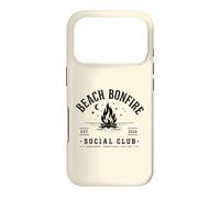Beach Bonfire Social Club Beach Vacation Vibes Summer Coque pour iPhone 17 Pro