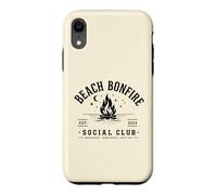 Beach Bonfire Social Club Beach Vacation Vibes Summer Coque pour iPhone XR