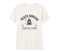 Beach Bonfire Social Club Beach Vacation Vibes Summer T-Shirt Haut de Gamme