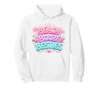 Beach Booze Besties Funny Drinking Friends Summer Vacances Sweat à Capuche