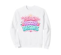 Beach Booze Besties Funny Drinking Friends Summer Vacances Sweatshirt
