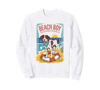 Beach Boy Dog Ocean Waves Summer Coastal Dog Lover Vacances Sweatshirt