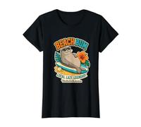 Beach Bum Hawaïen Moine Sceau Humour Plage T-Shirt Graphique avec Valeur