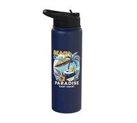 Beach Club Paradise East Coast Stainless Steel Insulated Water Bottle