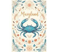 Beach Crab Journal: 120 line paper of decorative pages