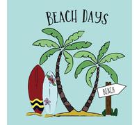 Beach Days: A Relaxing Coloring Book with Tropical Vibes, Ocean Scenes, and Sunny Summer Fun