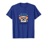 Beach Dog Maman : Mignon Chiot d'été dans Les Nuances T-Shirt, Homme, Bleu Royal, M