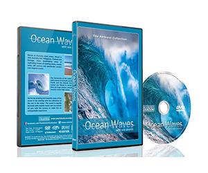 Beach DVD - Ocean Waves with Sea Sounds - Crashing Waves, Misty Cliff and Spectacular Nature Sunset Scenery over the Tropical Beach