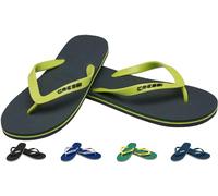 CRESSI Beach Flip Flops Dark Green/Lime 43/44 EU - Tongs de Plage et de Piscine pour Adultes Unisexe, Vert Foncé/Citron Vert, 43/44 EU