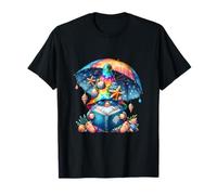 Beach GNOME with Book for Hawaii Vacation and Librarian T-Shirt
