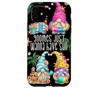 Beach Gnomes Just Wanna Have Sun for Girls Funny Summer Coque pour iPhone 11