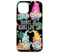 Beach Gnomes Just Wanna Have Sun for Girls Funny Summer Coque pour iPhone 13