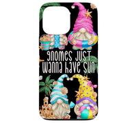 Beach Gnomes Just Wanna Have Sun for Girls Funny Summer Coque pour iPhone 13 Pro Max