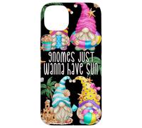Beach Gnomes Just Wanna Have Sun for Girls Funny Summer Coque pour iPhone 14 Plus