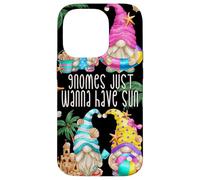 Beach Gnomes Just Wanna Have Sun for Girls Funny Summer Coque pour iPhone 14 Pro