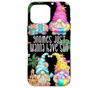 Beach Gnomes Just Wanna Have Sun for Girls Funny Summer Coque pour iPhone 16 Pro Max