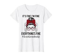 Beach Grandma Its Fine Im Fine Everythings Fine Mother's Day T-Shirt