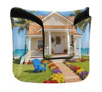 Beach House Paradise - Housses de putter de golf avec fermeture magnétique pour homme et femme en cuir synthétique imperméable