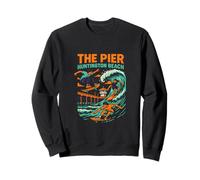 Beach Life The Pier Huntington Beach Vintage Mens Surf Up Sweatshirt