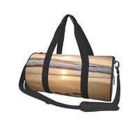 Beach Love Sac de voyage en toile imprimée - Sac de sport de gym avec grande capacité pour le week-end, les voyages d'affaires, Noir , Taille unique