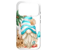Beach Lover with Flip Flops and Sand Castle Funny GNOME Coque pour iPhone 17 Pro