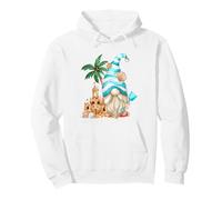 Beach Lover with Flip Flops and Sand Castle Funny GNOME Sweat à Capuche