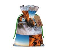 Beach Malibu Sac cadeau de Noël Happy Halloween Snacks Panier à cordon de serrage Mariage Favor Party