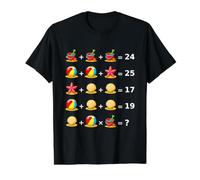 Beach Math Casse-tête Casse-tête Formes Mania T-Shirt Graphique avec Valeur, Homme, Noir, XL