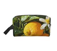 Beach Maui Hawaii Sunset Sea Waves Clouds Print Toiletry Bag Portable Travel Wash Bag Waterproof Gym Shaving Organizer Bag Shower Bathroom Makeup Bag with Handle for Men and Women, Fleur de citron