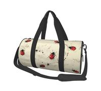 Beach Maui Sac de voyage rond pliable avec bandoulière réglable pour w nd, vol de nuit, hôpital, sports, Impression artistique Ladybug Tracks, One Size, Classique