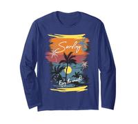 Beach Palms Sea Sunset Surf Enjoy The Moment Born To Surf Manche Longue
