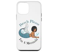 Beach Please I'm A Mermaid Sirènes Noires Amusantes pour Femmes et Filles Coque pour iPhone 12 Mini