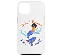 Beach Please I'm A Mermaid Sirènes Noires Amusantes pour Femmes et Filles Coque pour iPhone 13