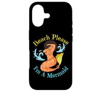 Beach Please I'm A Mermaid Sirènes Noires Amusantes pour Femmes et Filles Coque pour iPhone 17