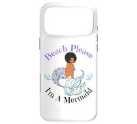 Beach Please I'm A Mermaid Sirènes Noires Amusantes pour Femmes et Filles Coque pour iPhone 17 Pro Max