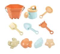 Beach Sand Toys - 10 Piece Sand Castle Building Kit, Bucket Shovel Rake Set, Summer Water Play Toy for Boys Girls | Beach Play Equipment for Park Playground Poolside Vacation Camping Outdoor Fun