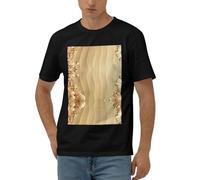 Beach Sea Shell Sand T-shirt pour homme, Noir , XXL