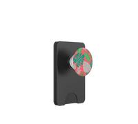 Beach Summer Tree Tropical Green and Pink Palm Leaves Design PopSockets PopWallet pour MagSafe