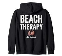 Beach Therapy Crab Ocean Summer Vacation Sweat à Capuche