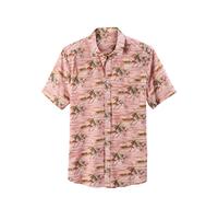 BEACH TIME Chemise marron / vert / rose / rose ancienne, Taille S