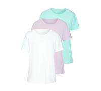 BEACH TIME T-shirt aqua / lilas / blanc, Taille XXL-XXXL
