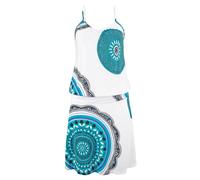 BEACH TIME Vêtement de plage marine / turquoise / blanc, Taille 44